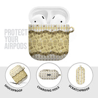 Oktoberfest Bavarian Heritage AirPods Case Edelweiss Beer Festival Gold Pattern