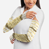 Oktoberfest Bavarian Heritage Arm Sleeves Edelweiss Beer Festival Gold Pattern