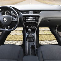 Oktoberfest Bavarian Heritage Car Mats Edelweiss Beer Festival Gold Pattern