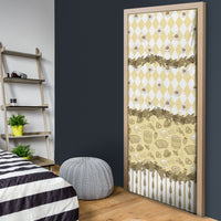 Oktoberfest Bavarian Heritage Door Cover Edelweiss Beer Festival Gold Pattern