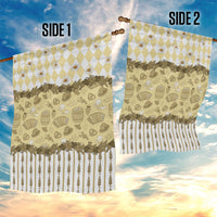 Oktoberfest Bavarian Heritage Garden Flag Edelweiss Beer Festival Gold Pattern
