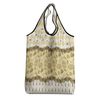 Oktoberfest Bavarian Heritage Grocery Bag Edelweiss Beer Festival Gold Pattern