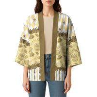 Oktoberfest Bavarian Heritage Kimono Edelweiss Beer Festival Gold Pattern