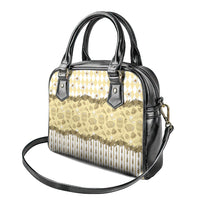 Oktoberfest Bavarian Heritage Shoulder Handbag Edelweiss Beer Festival Gold Pattern