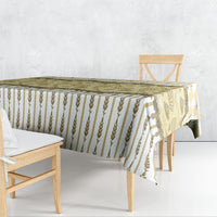 Oktoberfest Bavarian Heritage Tablecloth Edelweiss Beer Festival Gold Pattern
