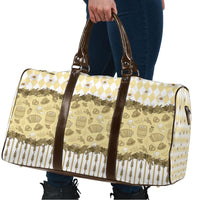 Oktoberfest Bavarian Heritage Travel Bag Edelweiss Beer Festival Gold Pattern