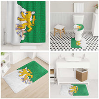 Radnorshire Wales Bathroom Set Map and Emblem Celtic Style - Wonder Print Shop