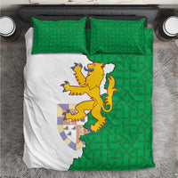Radnorshire Wales Bedding Set Map and Emblem Celtic Style - Wonder Print Shop