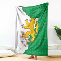 Radnorshire Wales Blanket Map and Emblem Celtic Style - Wonder Print Shop