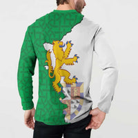Radnorshire Wales Button Sweatshirt Map and Emblem Celtic Style - Wonder Print Shop