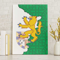 Radnorshire Wales Canvas Wall Art Map and Emblem Celtic Style - Wonder Print Shop