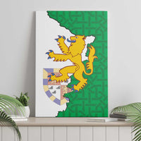 Radnorshire Wales Canvas Wall Art Map and Emblem Celtic Style - Wonder Print Shop