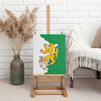 Radnorshire Wales Canvas Wall Art Map and Emblem Celtic Style - Wonder Print Shop