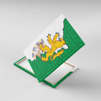 Radnorshire Wales Canvas Wall Art Map and Emblem Celtic Style - Wonder Print Shop