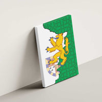 Radnorshire Wales Canvas Wall Art Map and Emblem Celtic Style - Wonder Print Shop
