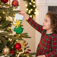 Radnorshire Wales Christmas Stocking Map and Emblem Celtic Style - Wonder Print Shop