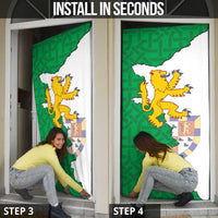 Radnorshire Wales Door Cover Map and Emblem Celtic Style - Wonder Print Shop