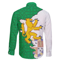 Radnorshire Wales Family Matching Mermaid Dress and Hawaiian Shirt Map and Emblem Celtic Style - Wonder Print Shop