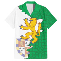 Radnorshire Wales Family Matching Puletasi and Hawaiian Shirt Map and Emblem Celtic Style - Wonder Print Shop