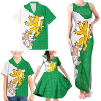 Radnorshire Wales Family Matching Tank Maxi Dress and Hawaiian Shirt Map and Emblem Celtic Style - Wonder Print Shop