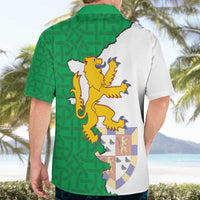 Radnorshire Wales Hawaiian Shirt Map and Emblem Celtic Style - Wonder Print Shop