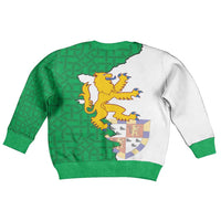 Radnorshire Wales Kid Ugly Christmas Sweater Map and Emblem Celtic Style - Wonder Print Shop