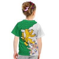 Radnorshire Wales Kid T Shirt Map and Emblem Celtic Style - Wonder Print Shop