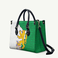 Radnorshire Wales Leather Bag Map and Emblem Celtic Style - Wonder Print Shop