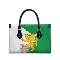 Radnorshire Wales Leather Bag Map and Emblem Celtic Style - Wonder Print Shop