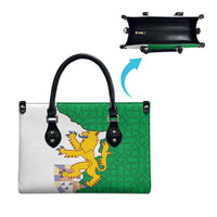 Radnorshire Wales Leather Bag Map and Emblem Celtic Style - Wonder Print Shop