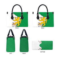 Radnorshire Wales Leather Bag Map and Emblem Celtic Style - Wonder Print Shop