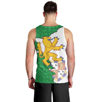 Radnorshire Wales Men Tank Top Map and Emblem Celtic Style - Wonder Print Shop