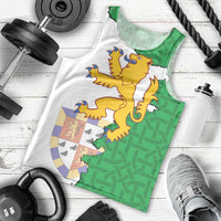 Radnorshire Wales Men Tank Top Map and Emblem Celtic Style - Wonder Print Shop