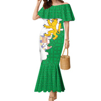 Radnorshire Wales Mermaid Dress Map and Emblem Celtic Style - Wonder Print Shop