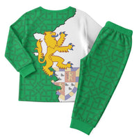 Radnorshire Wales Christmas Pajama Set Map and Emblem Celtic Style - Wonder Print Shop