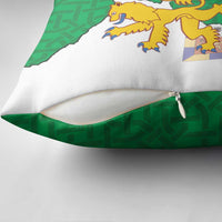 Radnorshire Wales Pillow Cover Map and Emblem Celtic Style - Wonder Print Shop
