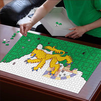 Radnorshire Wales Puzzle Map and Emblem Celtic Style - Wonder Print Shop