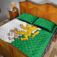 Radnorshire Wales Quilt Bed Set Map and Emblem Celtic Style - Wonder Print Shop