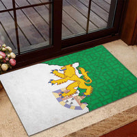 Radnorshire Wales Rubber Doormat Map and Emblem Celtic Style - Wonder Print Shop