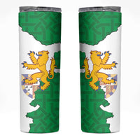 Radnorshire Wales Skinny Tumbler Map and Emblem Celtic Style - Wonder Print Shop