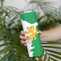 Radnorshire Wales Skinny Tumbler Map and Emblem Celtic Style - Wonder Print Shop