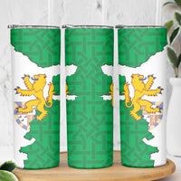 Radnorshire Wales Skinny Tumbler Map and Emblem Celtic Style - Wonder Print Shop