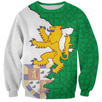 Radnorshire Wales Sweatshirt Map and Emblem Celtic Style - Wonder Print Shop