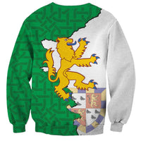 Radnorshire Wales Sweatshirt Map and Emblem Celtic Style - Wonder Print Shop