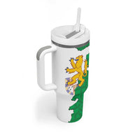 Radnorshire Wales Tumbler With Handle Map and Emblem Celtic Style - Wonder Print Shop