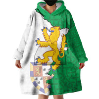 Radnorshire Wales Wearable Blanket Hoodie Map and Emblem Celtic Style - Wonder Print Shop