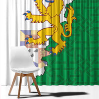 Radnorshire Wales Window Curtain Map and Emblem Celtic Style - Wonder Print Shop