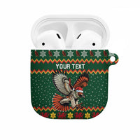 Personalized Radnorshire Wales Christmas AirPods Case Red-Tailed Hawk Design - Wonder Print Shop