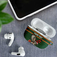 Personalized Radnorshire Wales Christmas AirPods Case Red-Tailed Hawk Design - Wonder Print Shop