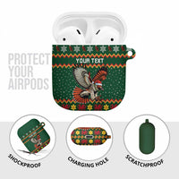 Personalized Radnorshire Wales Christmas AirPods Case Red-Tailed Hawk Design - Wonder Print Shop
